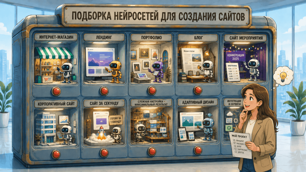 ИИ для создания сайтов: 14 инструментов, доступных в России
