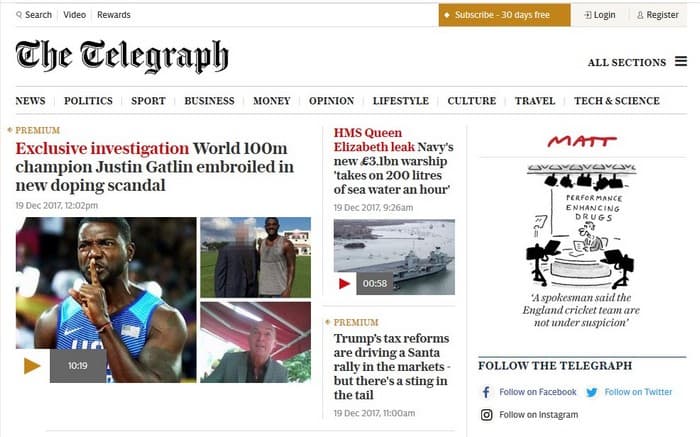 Британская Telegraph хочет подписать на свое издание 10 млн человек
