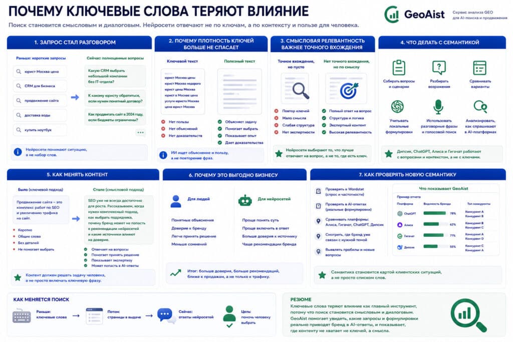 Почему ключевые слова теряют влияние